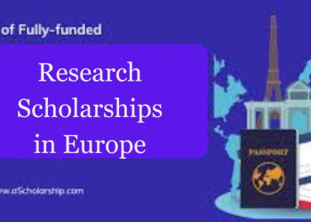 Scholarships available in Europe for research.